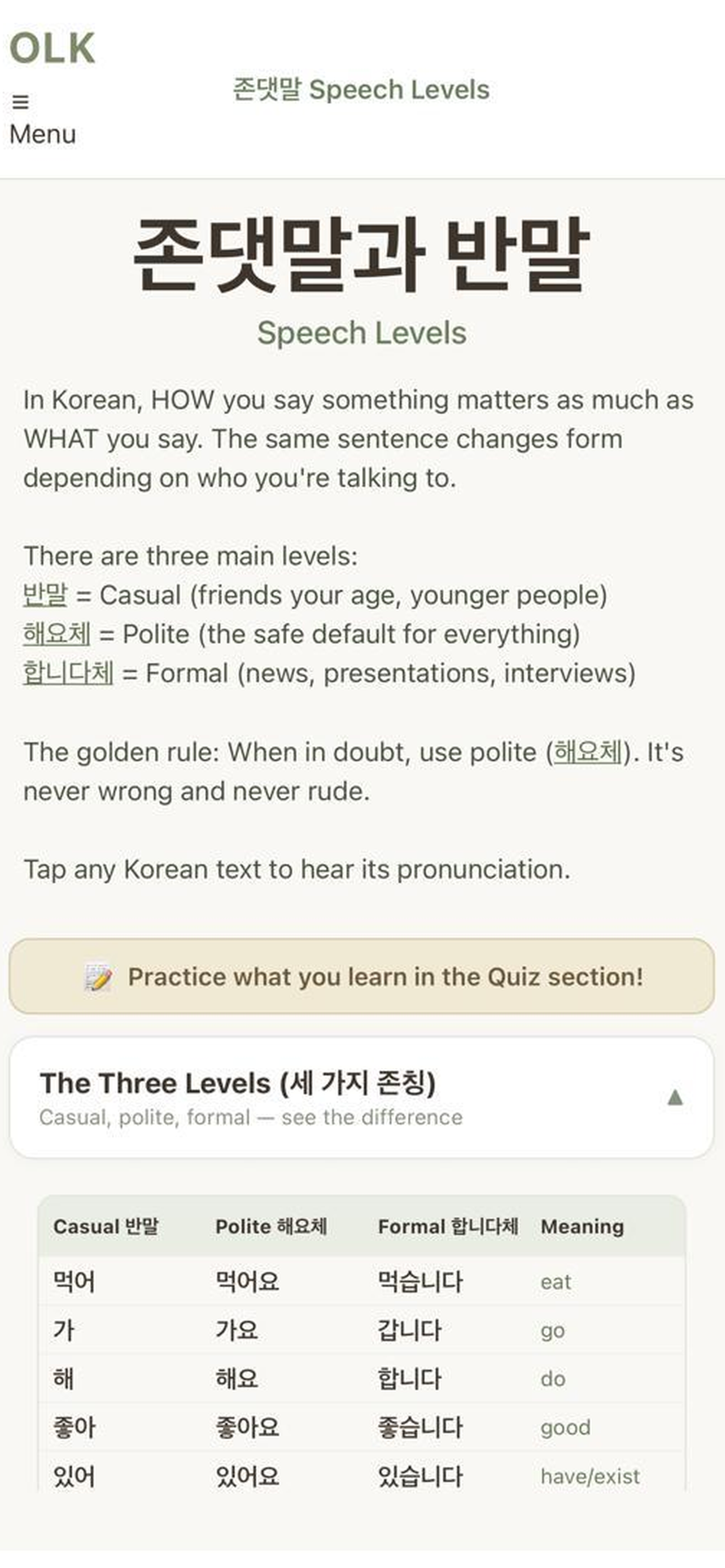 OLK — Learn Korean