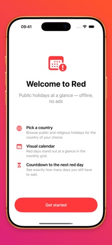 Red Days — Public Holidays のスクリーンショット