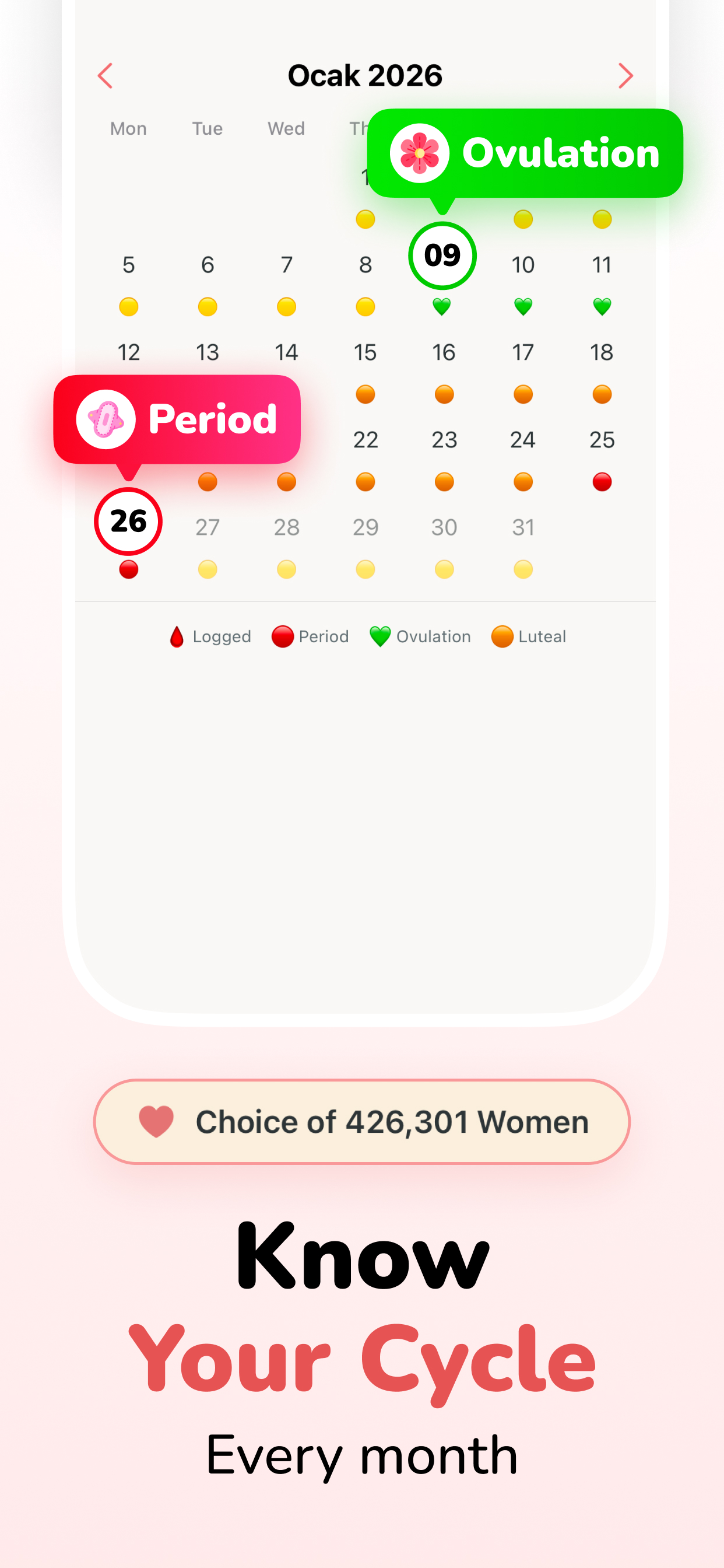 Period Tracker Cycle Calendar screenshot 3