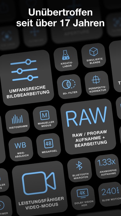 ProCamera. RAW+ Fotografie App Store preview screenshot 9