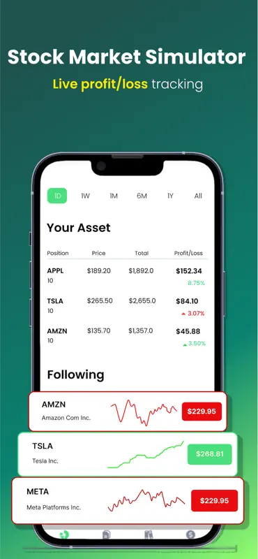 Stock Market Simulator screenshot 1 of 4