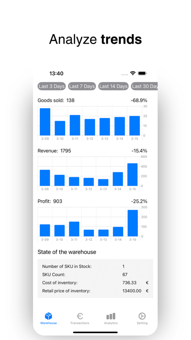 StockFlow: Stocktaking Screenshot