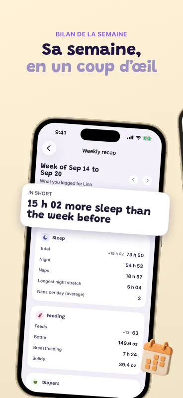 Wibou : Suivi Bébé & Sommeil screenshot 5 of 7