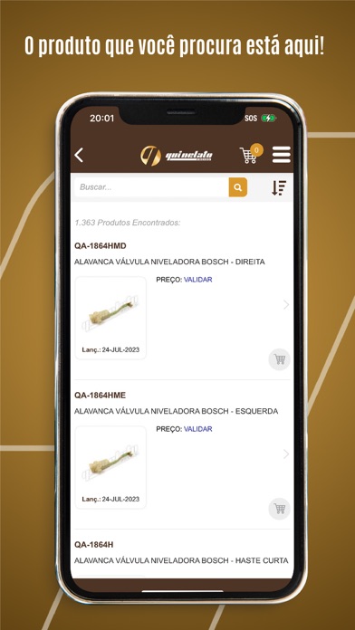 Quinelato - Catálogo Screenshot