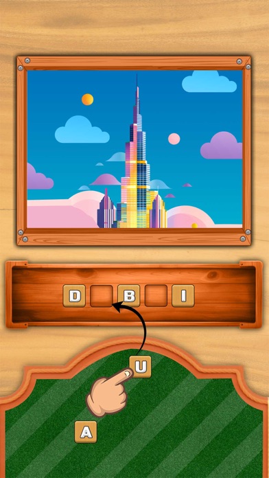 Country Quiz Word Puzzle Game Screenshot