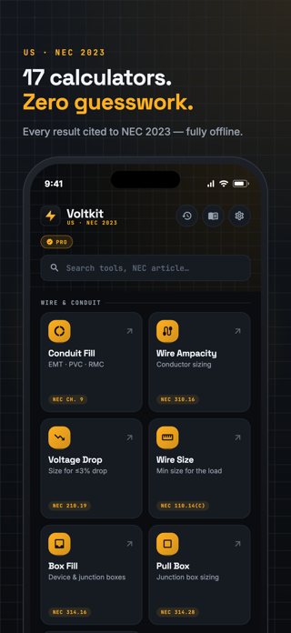 Voltkit: Electrical Calculator Screenshot 1 of 8