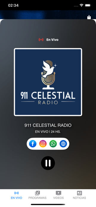 911 Celestial Radio Screenshot 3 of 4
