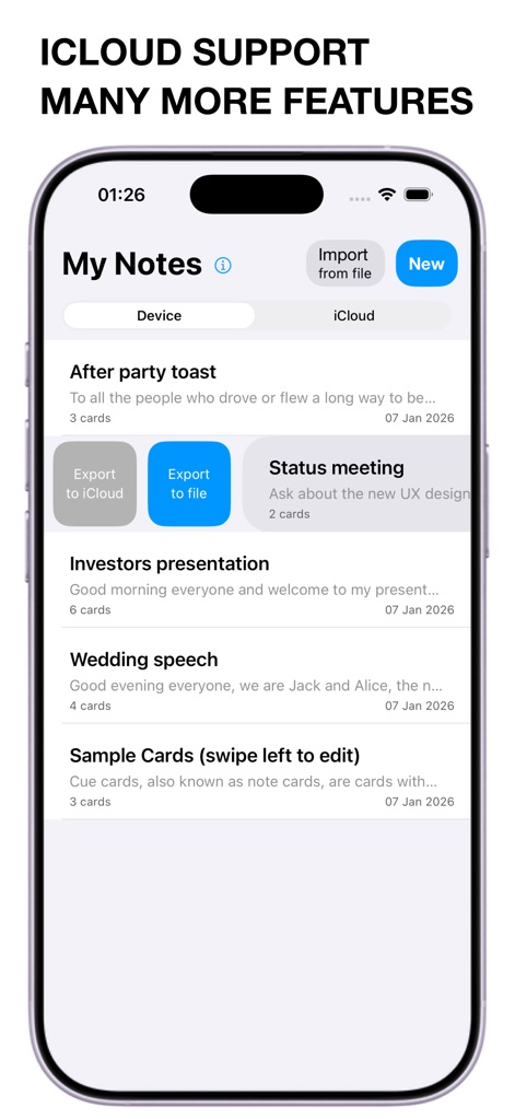 HintApp - Cue Cards & Notes - Productivity App | MWM