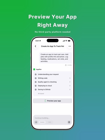 Appifex - AI App Builder iPad screenshot