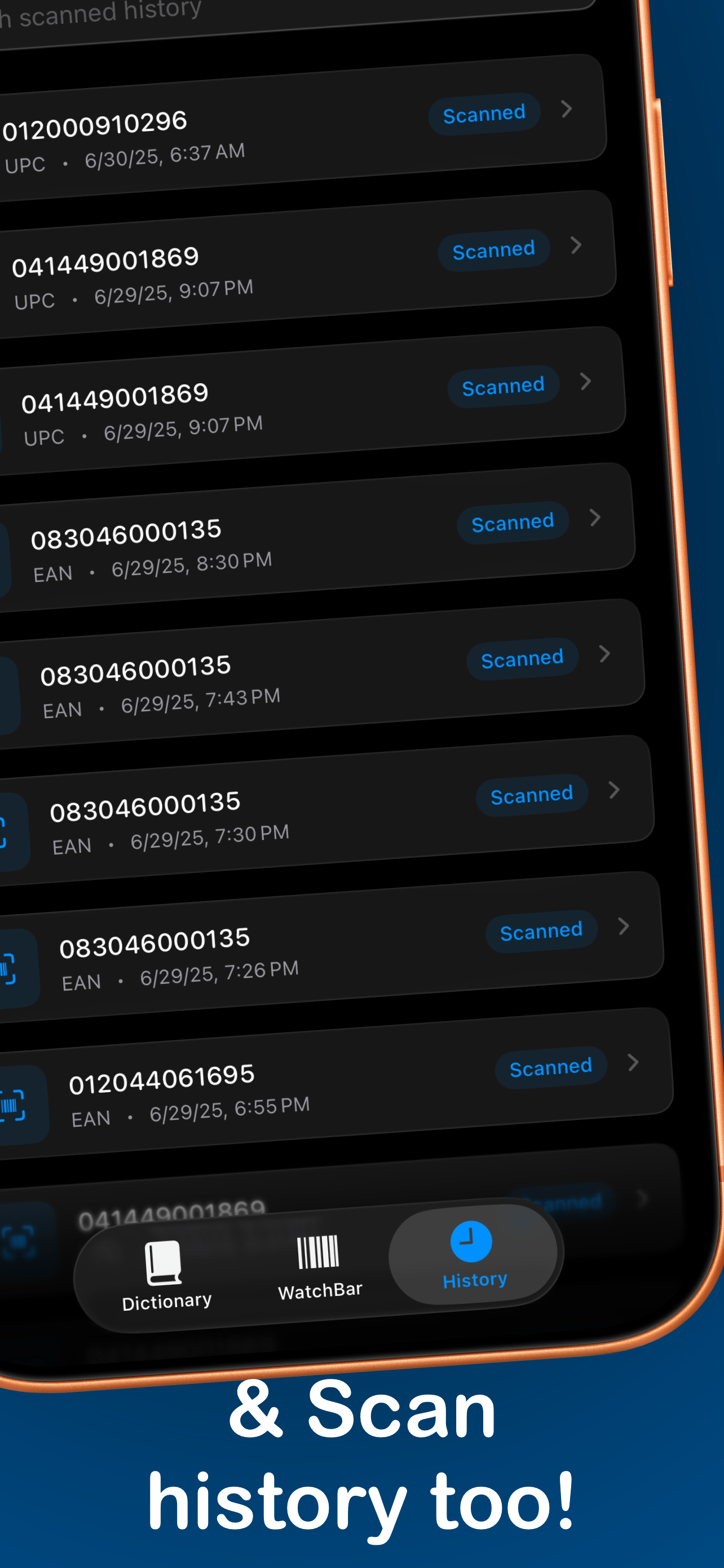 WatchBar – Barcode Generator