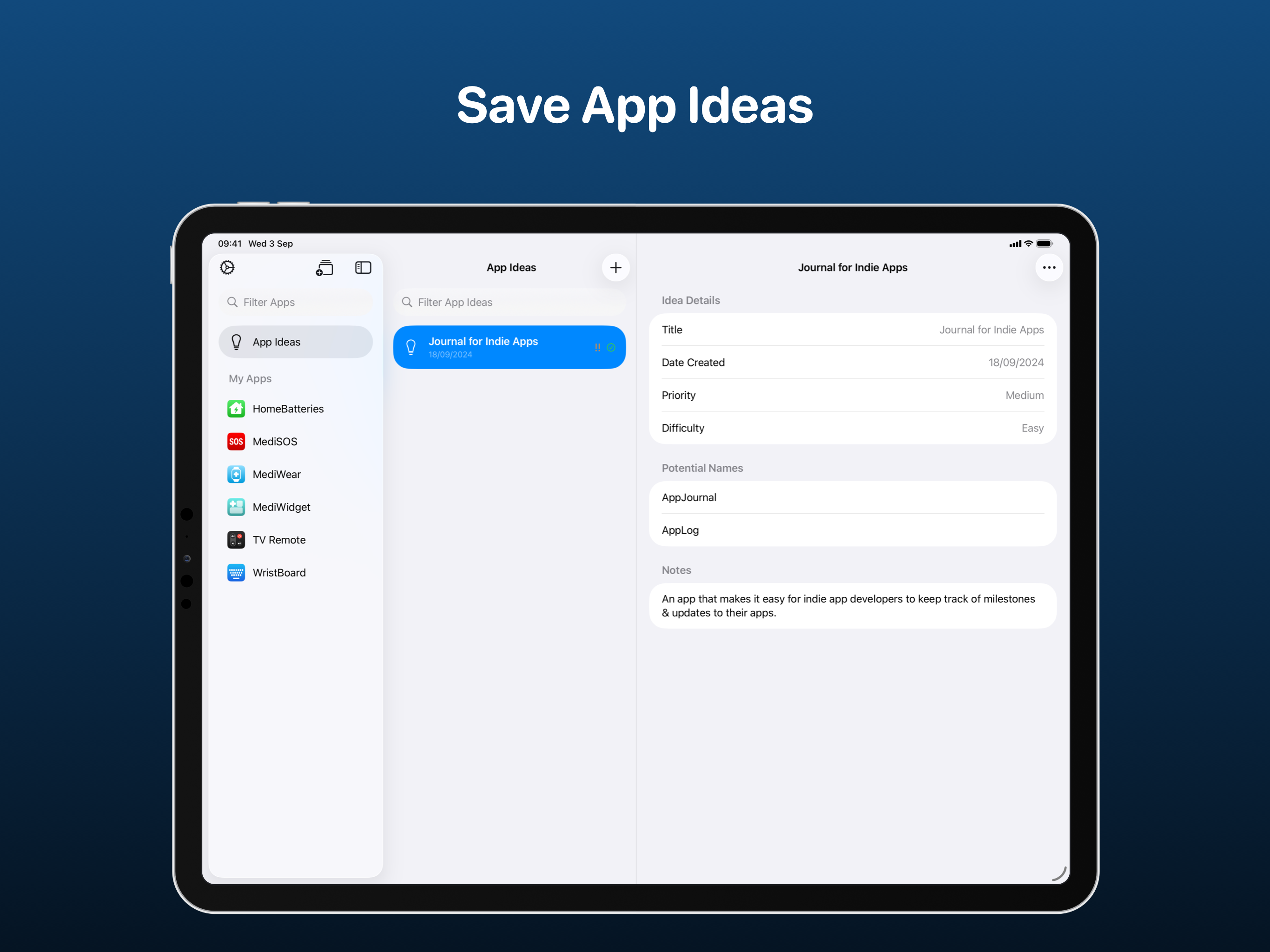 AppJournal - Indie App Diary