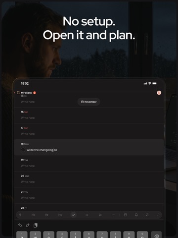 Paso: Timeline Planner iPad screenshot