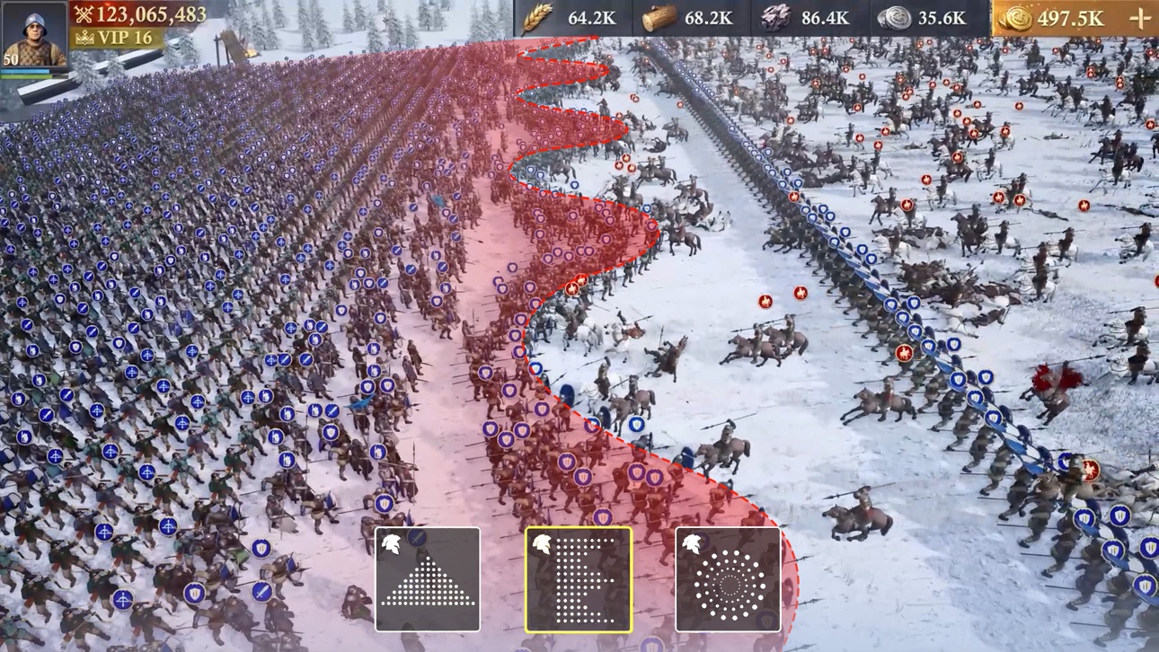 Frost & Flame: King of Avalon iOS Mod IPA screenshot 3 - iOS game interface
