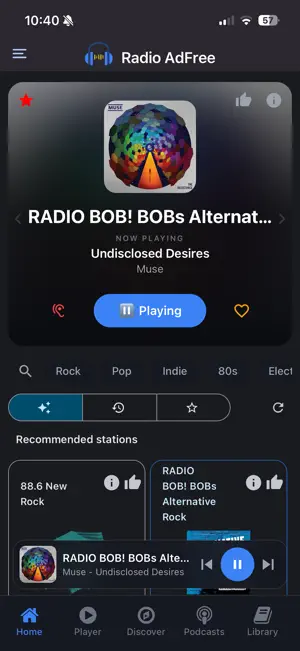 Radio Adfree: App Without Ads screenshot 2