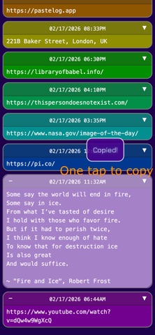 PasteLog screenshot
