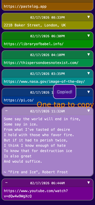 PasteLog Screenshot 3 of 6