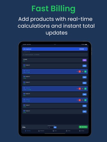 DukaanKhata iPad screenshot