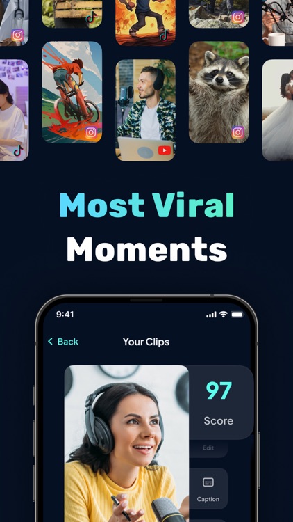 Opus Vids. Short сlips with AI