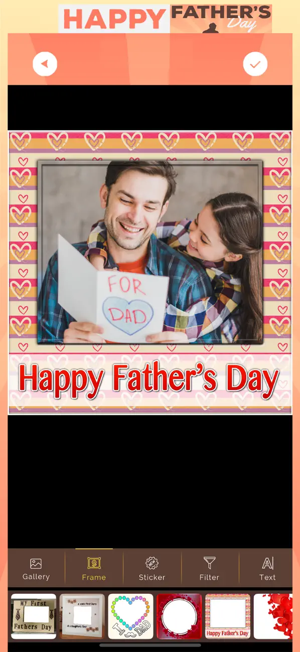 Screenshot #2 pour Father’s Day Cam - Dad’s Frame