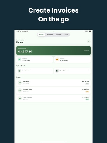 InvoiceKit: Invoice Maker iPad screenshot