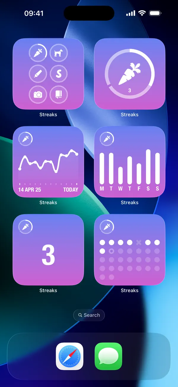 Streaks iPhone App Screenshot 9 – Gesundheit & Fitness