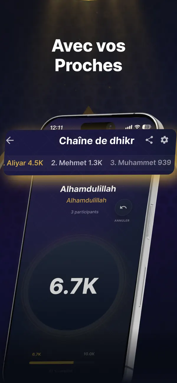 Screenshot #3 pour Compteur Dhikr: Tasbih