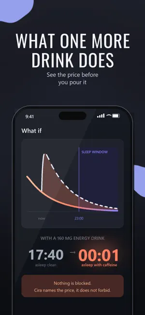 Cira: Caffeine Tracker & Sleep screenshot 4