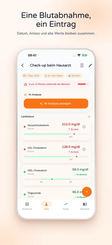 Lab Mate - Blutwerte screenshot 2 of 9