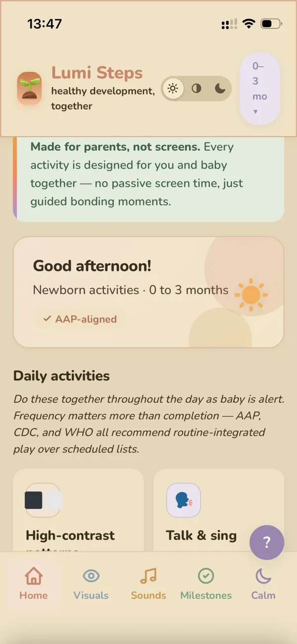 Screenshot #1 pour Lumi Steps: Sensory & Sounds