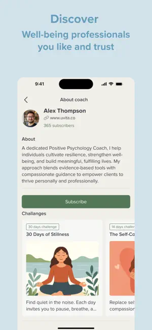 Uvita: Daily Well-being screenshot 1