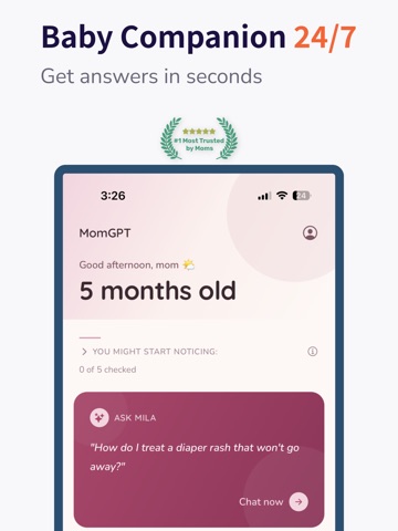 MomGPT: AI Baby Companion iPad screenshot