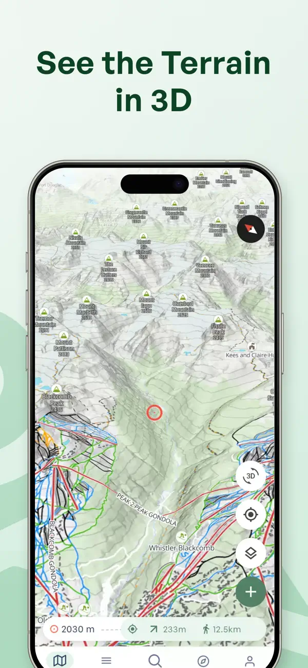 Screenshot #2 pour Outmap: Ski & Snowboard Maps