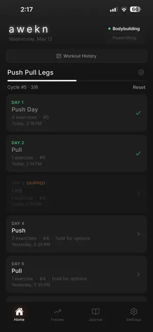 Awekn - Gym & Fitness Tracker screenshot 2