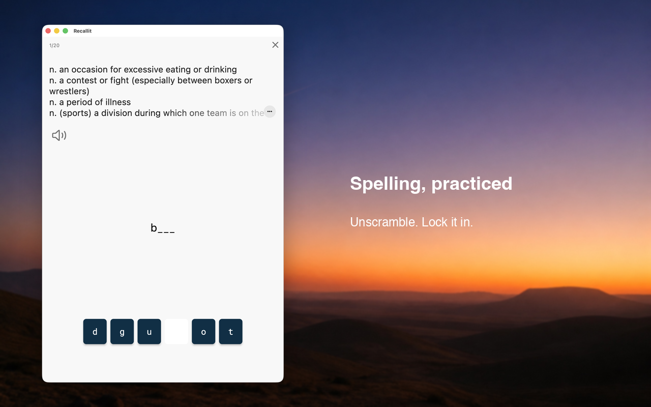 Recallit - Build Vocab Lists screenshot 19