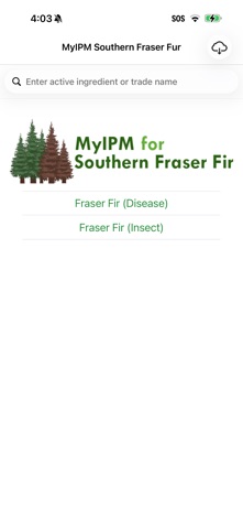 My IPM Southern Fraser Fir iPhone screenshot