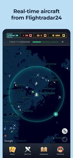 Скриншот Skycards By Flightradar24 на iPhone 1