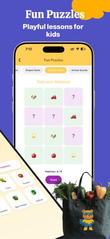 Snack Spinner: Kids Food Game iPhone screenshot