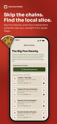 Pizza Wayfinder iPhone screenshot