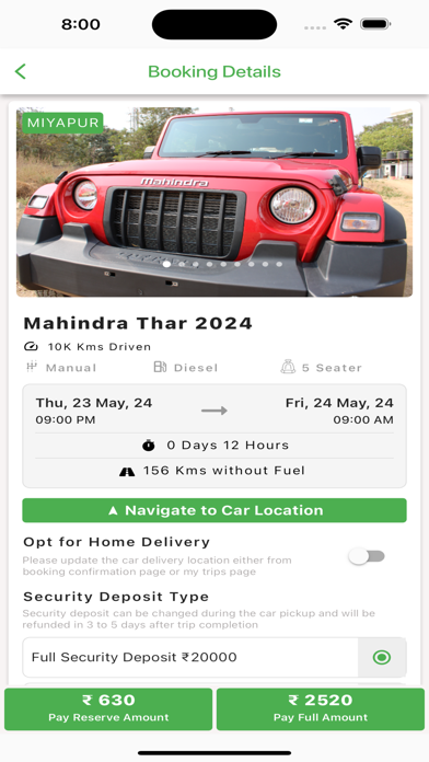 VCars - Self Drive Car Rentals Screenshot