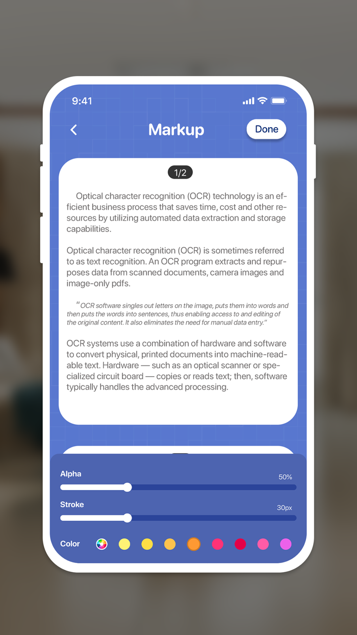 DocScan App PDF Scanner, Edit