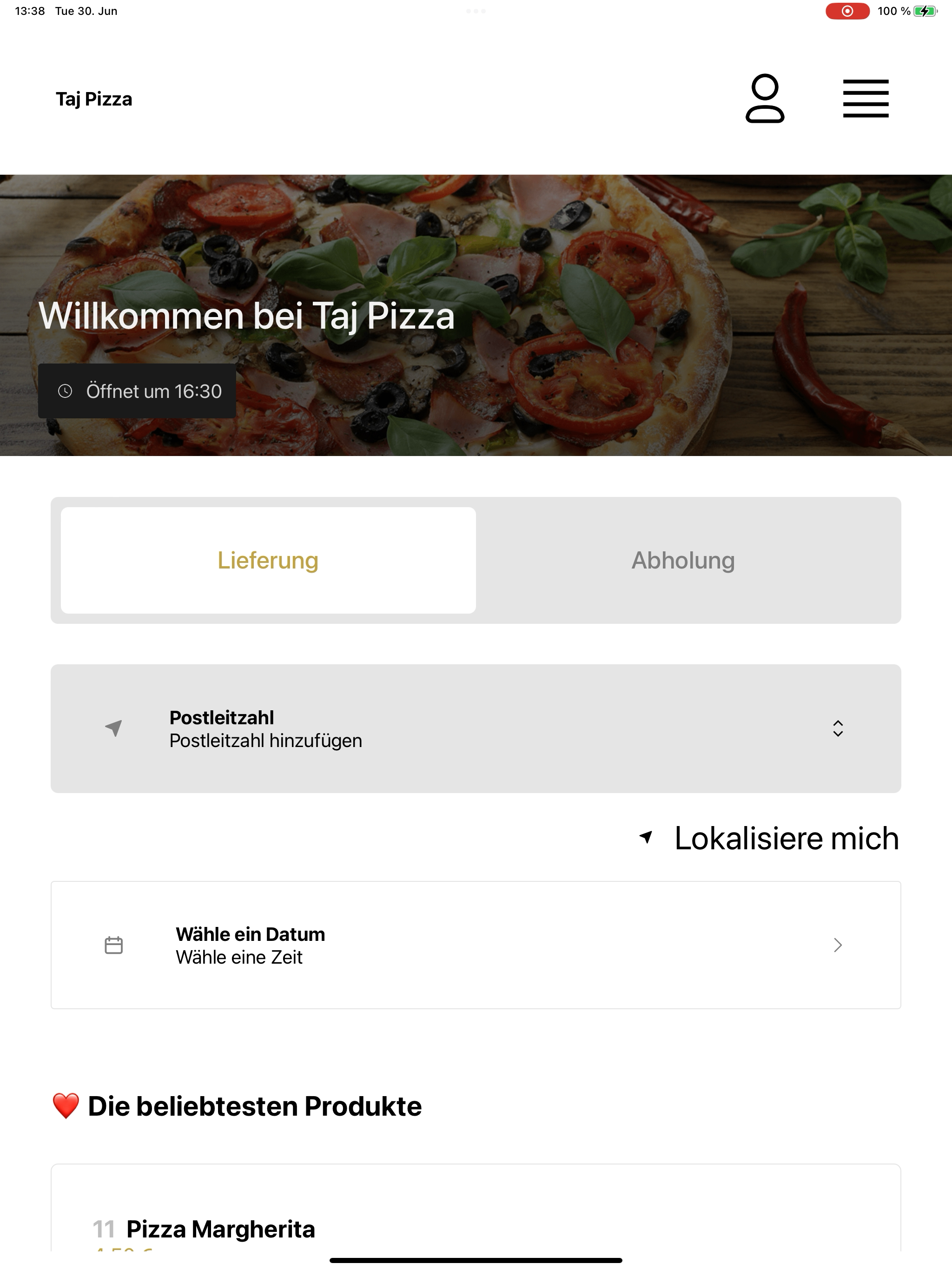 Taj Pizza screenshot 9