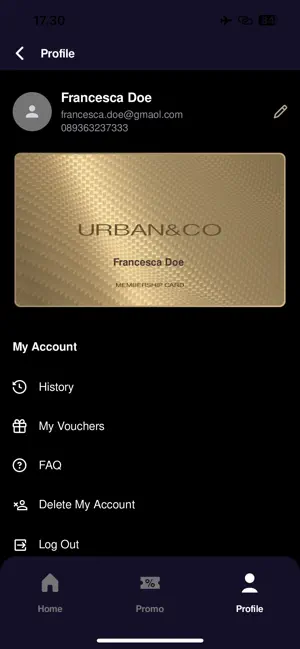 URBAN&CO Member iPhone screenshot 4