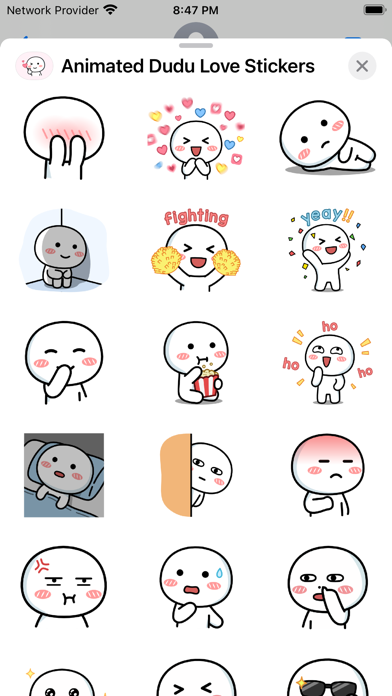 Animated Dudu Love Stickers Screenshot
