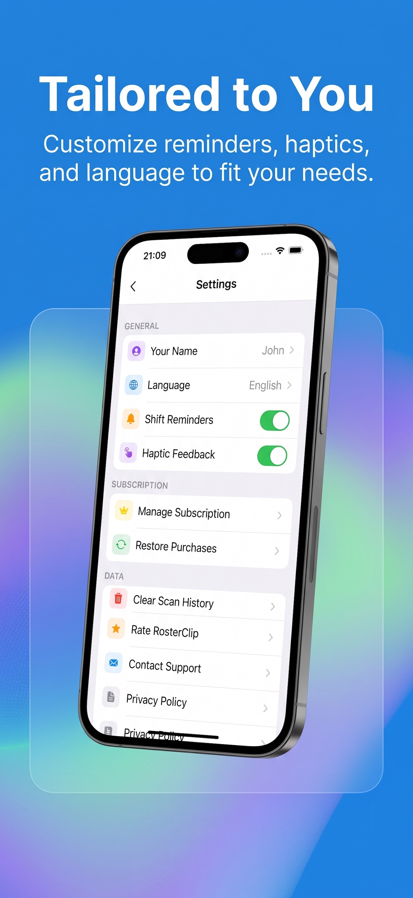 RosterClip - Shift Calendar AI screenshot 4