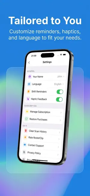 RosterClip - Shift Calendar AI screenshot 4
