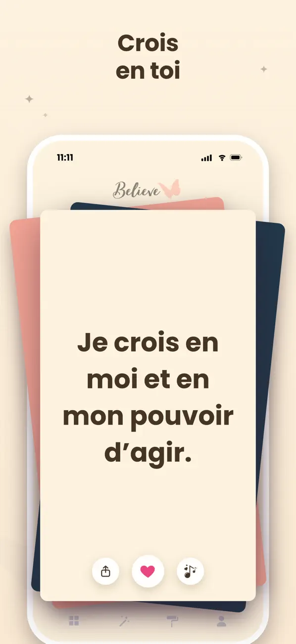 Screenshot #2 pour Believe Affirmations Positives