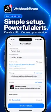 WebhookBeam: Webhook Alerts screenshot 2