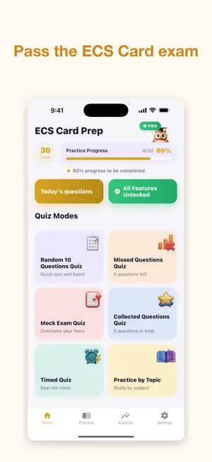 ECS Card Exam Prep 2026 screenshot 1