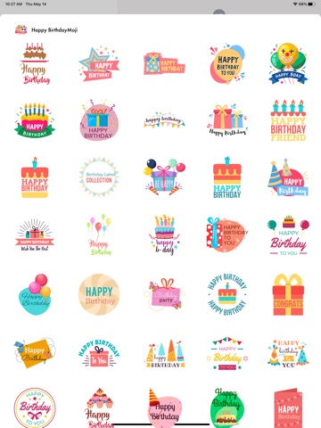 Happy BirthdayMoji iPad screenshot