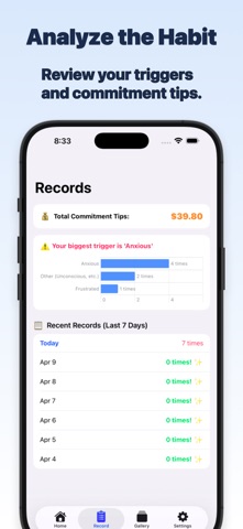 StopBite: Nail Biting Tracker Screenshot 7 of 9